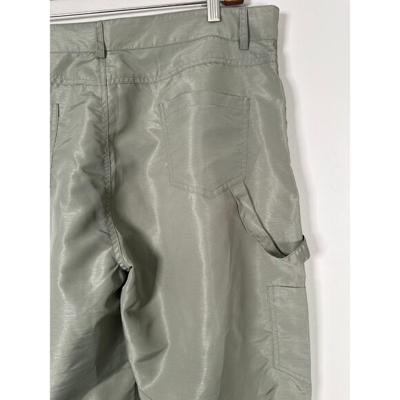 Lioness NEW Miami Vice Pants Size XL (US 10) Sage Green Cargo - Picture 6 of 11